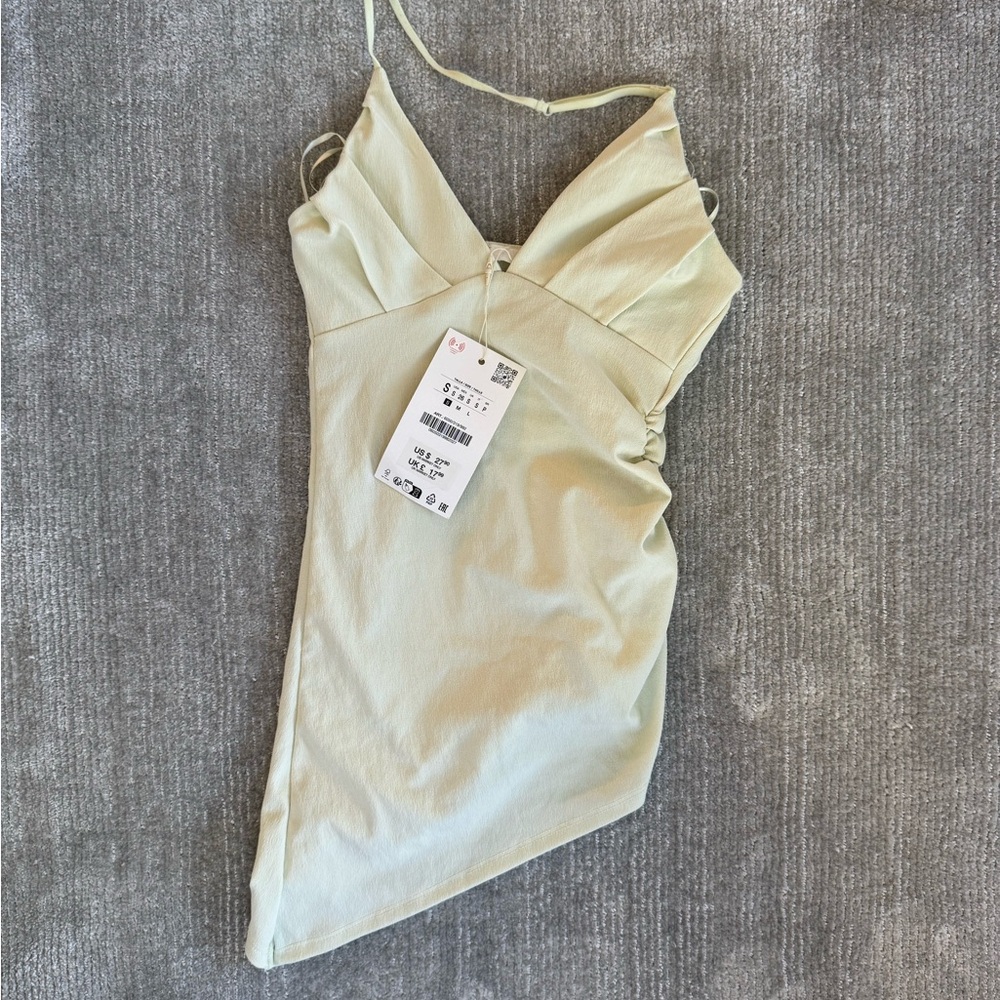 Zara Asymmetrical Cream Dress